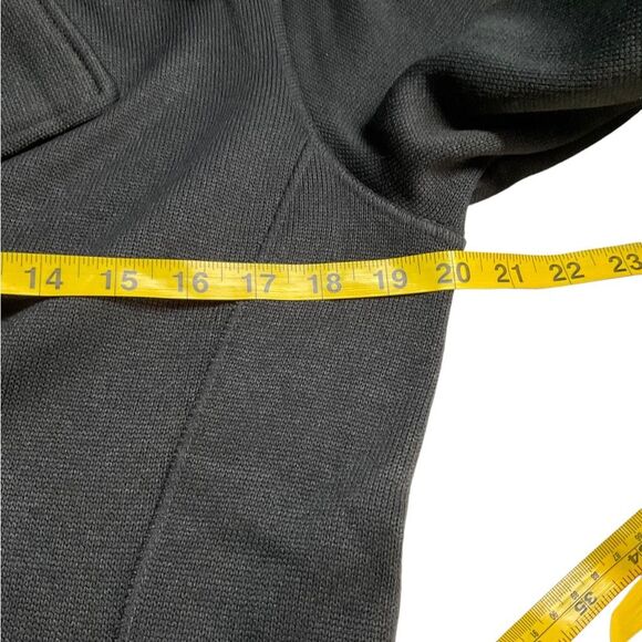 Eddie Bauer Black Double Breasted Collared Long Sleeve Sweater Size M - Picture 9 of 11